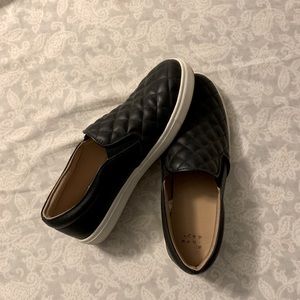 Black slip-on sneakers!